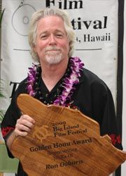 Hollywood screenwriter Ron Osborn, who was saluted at the 2009 Big Island Film Festival, will lead a workshop at this year’s festival. // (C) 2010 Big Island Film Festival