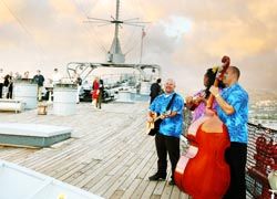 The USS Missouri hosts corporate receptions and ceremonies.// (C) 2010 Battleship Missouri Memorial