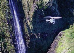 A helicopter ride is a thrilling way to experience an island’s beauty. // © 2010 Paradise Helicopters