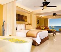 A guest room at the Dreams Villamagna Nuevo Vallarta // © 2010 AM Resorts