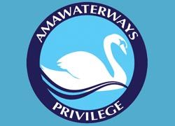 A rendering of Amawaterways’ new Privilege loyalty pin for Privilege program members // © Amawaterways