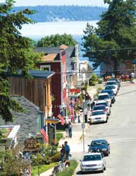 The island town of Langley, Wash., provides a quintessential Northwest experience. // © Robert F. Leahy for VisitLangley.com