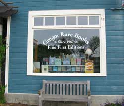Storefront of Gregor Rare Books in Langley, Wash. // © David Gregor