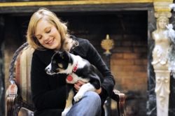 Girl and dog in the lobby of the pet-friendly Davenport Hotel, Spokane, WA // (c) Davenport Hotel