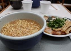 My favorite ramen to order at Santouka comes with a plate of savory pork cheeks. // © Deanna Ting 2010