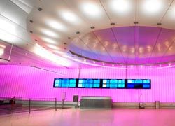 The meet-and-greet area at LAX received a major upgrade.// © 2010 Los Angeles World Airports
