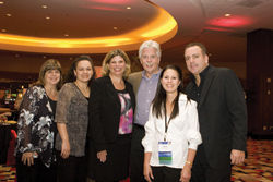 From left to right: Holly Buescher, Starwood; Elsa Gomez, Planet Hollywood; Donna Marcou-Stafford, Planet Hollywood; Jack Mannix, Ensemble Travel Group; Suzanne Hall, Ensemble Travel Group; and Jon Ho