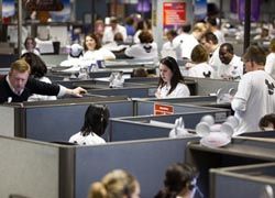 Disney cast members answered phones for the Haiti telethon.