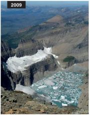 The Grinell Glacier in 2009 // (c) Glacier National Park 2009