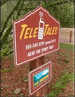 TeleTales signage marks Mt. Hood // (c) 2009