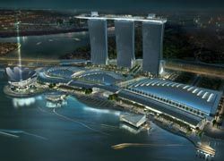 A rendering of Marina Bay Sands at night // © Marina Bay Sands 2010