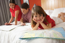 Families look for hotels and resorts that offer accommodations for kids.  // (c) Photos.com