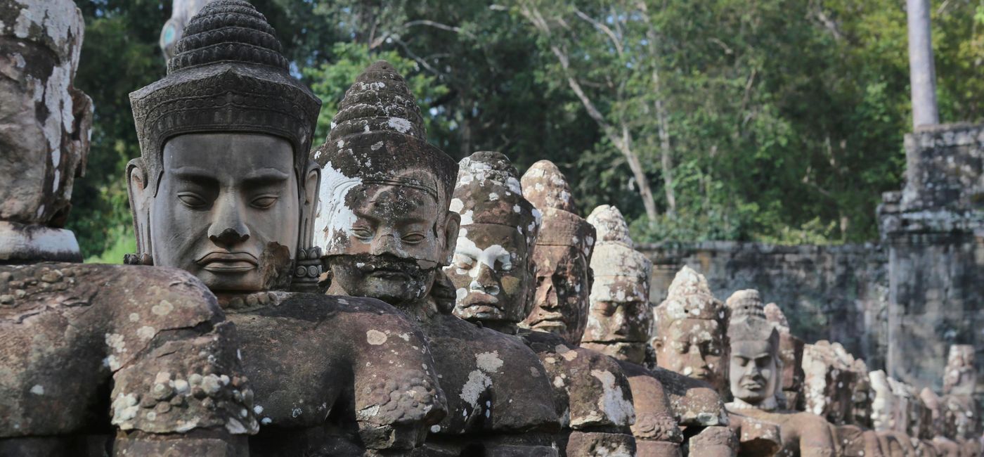 Image: Buddha statues at Siem Reap (Photo Credit: Photo by M Snedelrev for Pexels)