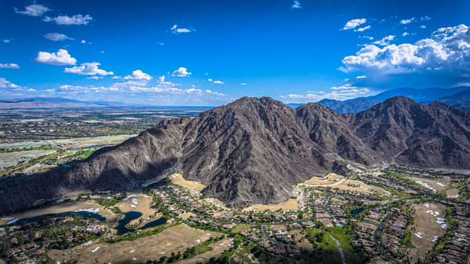 Aerial view of La Quinta, California