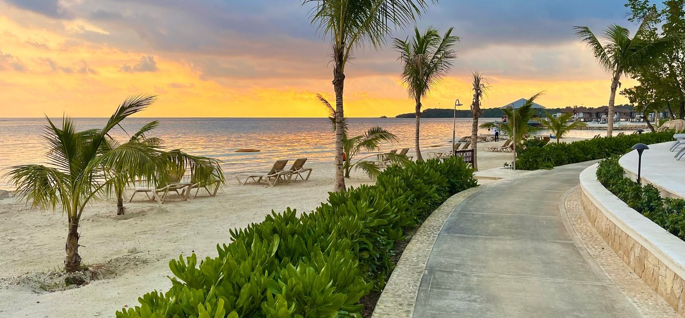 Image: Walking path along the beach at Sandals South Coast in Jamaica. (Photo Credit: Codie Liermann)