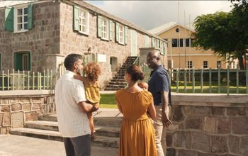Greg Phillip (right) of Nevis Sun Tours