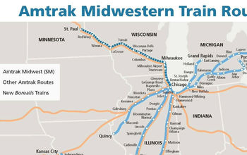 Amtrak, train routes, midwest train routes, borealis