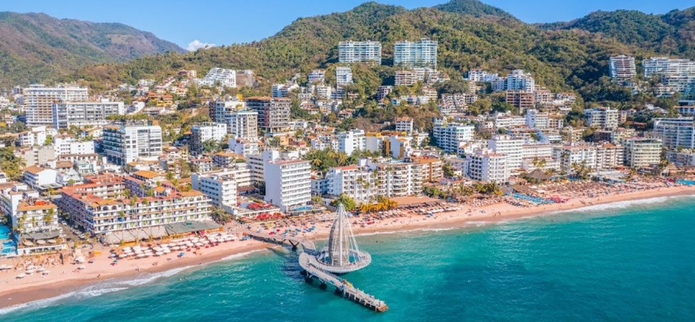 Image: An aerial view of Puerto Vallarta's coastline (Photo Credit: Puerto Vallarta Tourism Board)