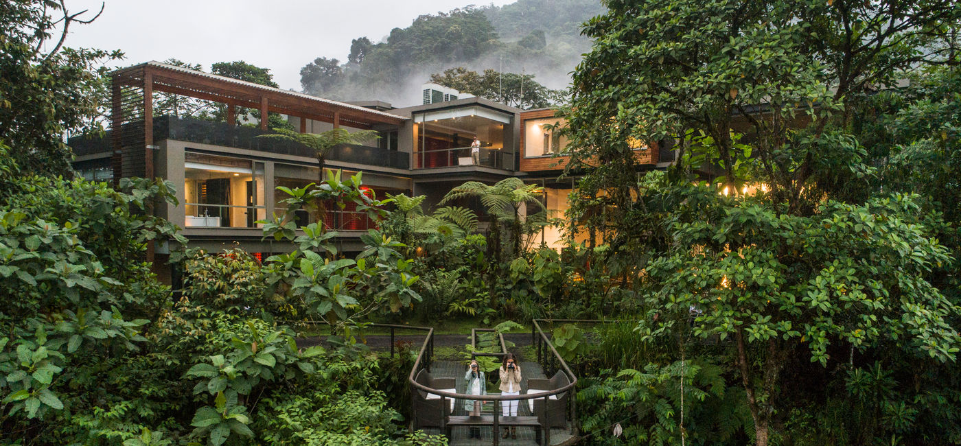 Image: Located in Ecuador's cloud forest, the 24-room hotel is immersed in nature (Photo Credit: Mashpi Lodge)