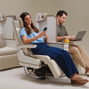 Emirates upgraded premium economy seat with privacy divider
