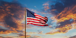 American flag.