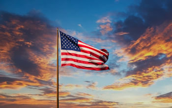 American flag.