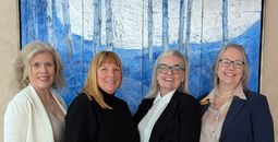 Virtuoso Press Lunch Panel: Meredith Burbidge (Direct Travel), Catherine Davis (Zebrano Travel), Susan Lawson (Trevello Travel Group), Karen Marquardt Wyers (TTI Travel).
