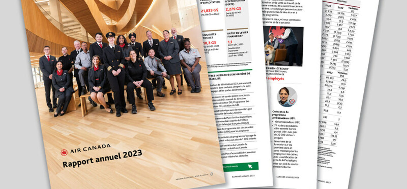 Image: Air Canada rapport annuel