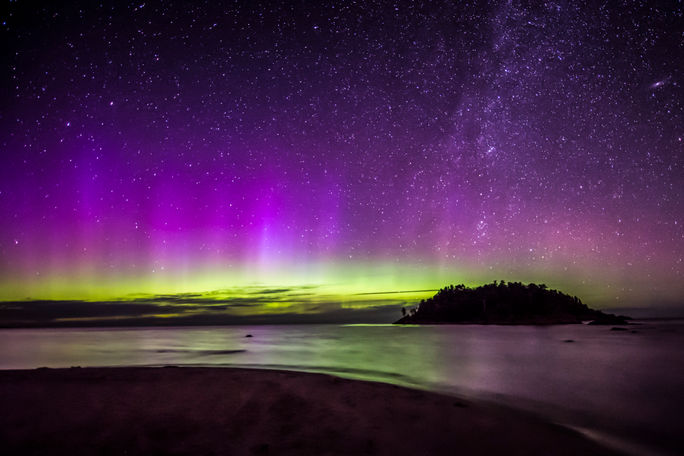 The Northern Lights above Marquette, Michigan. Marquette Michigan, Northern Lights, Aurora Borealis