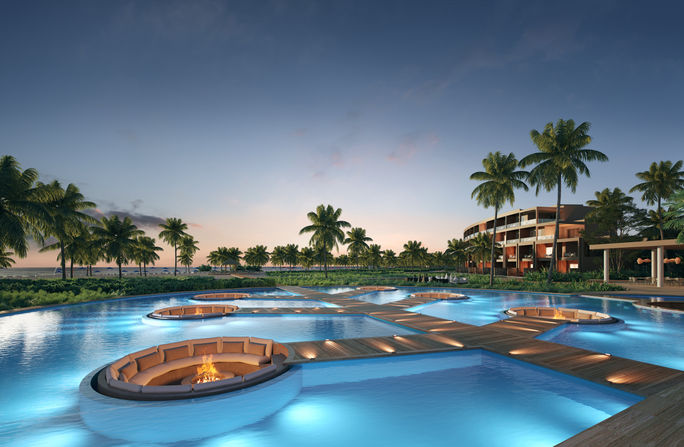 Rendering of Zemi Miches All-Inclusive Resort, Curio Collection by Hilton. Rendering of Zemi Miches All-Inclusive Resort, Curio Collection by Hilton.