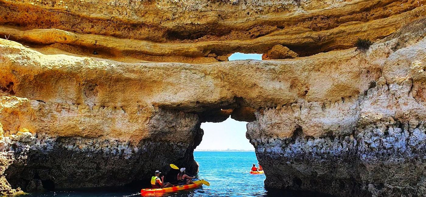 Image: Kayaking the Caves in Portugal's Algarves (Photo Credit: Noreen Kompanik)