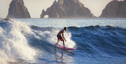 Surfing in Los Cabos