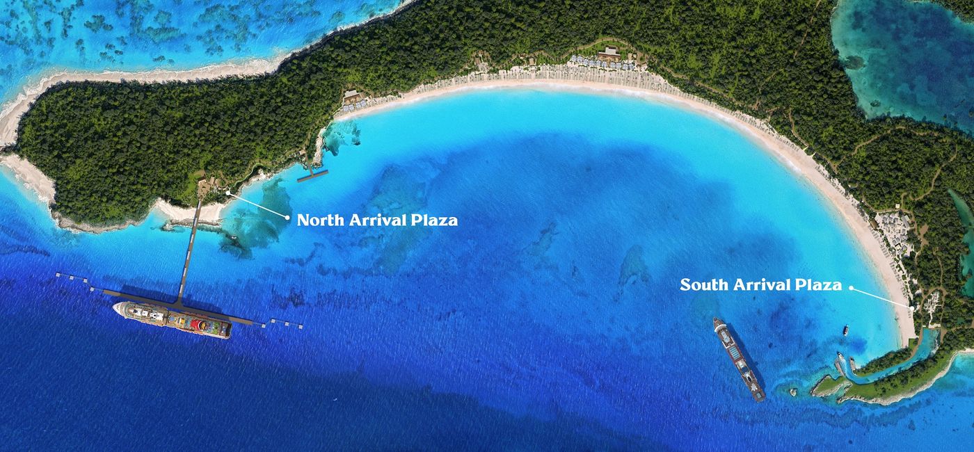 Image: A depiction of changes coming to the newly renamed RelaxAway at Half Moon Cay. (Photo Credit: Carnival Cruise Line)