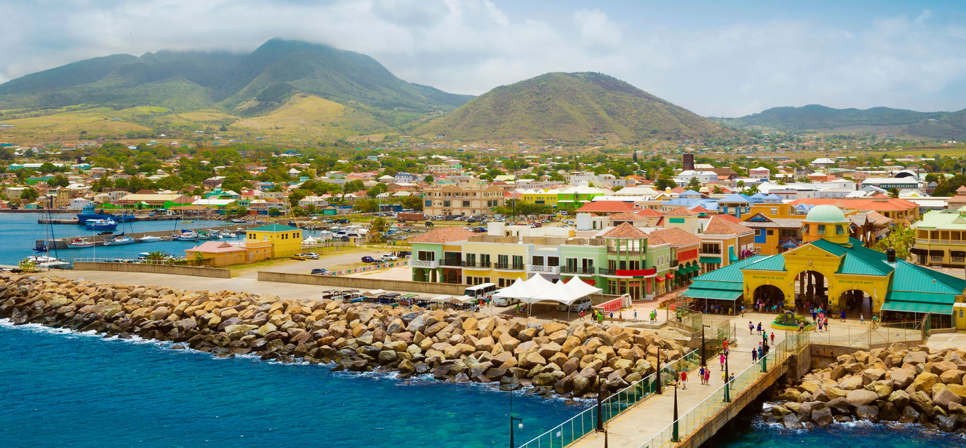 Image: Port Zante in Basseterre town, St. Kitts And Nevis. (Photo Credit: Mikolaj Niemczewski / Adobe Stock)