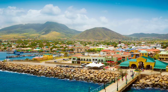 Port Zante in Basseterre town, St. Kitts And Nevis.