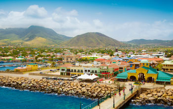 Port Zante in Basseterre town, St. Kitts And Nevis.