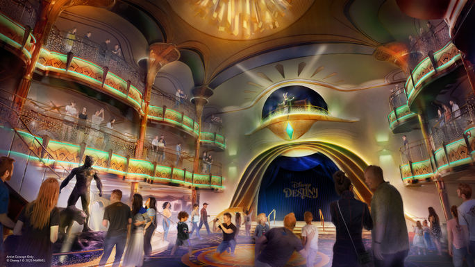 Grand Hall aboard Disney Destiny Grand Hall aboard Disney Destiny