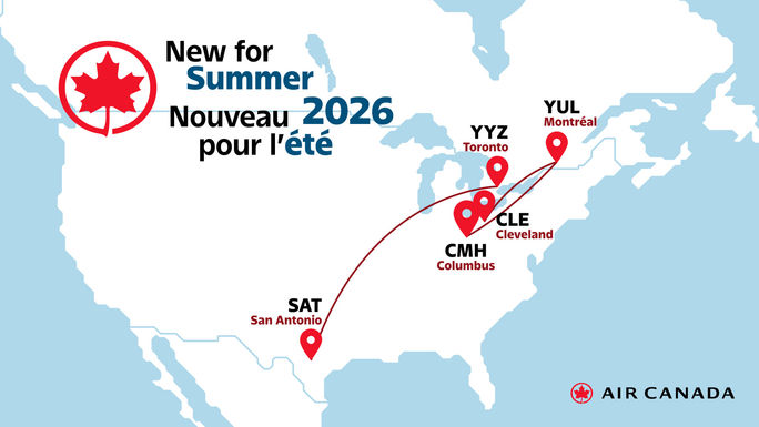 Air Canada new transborder summer 2026