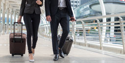 Business travelers at the airport