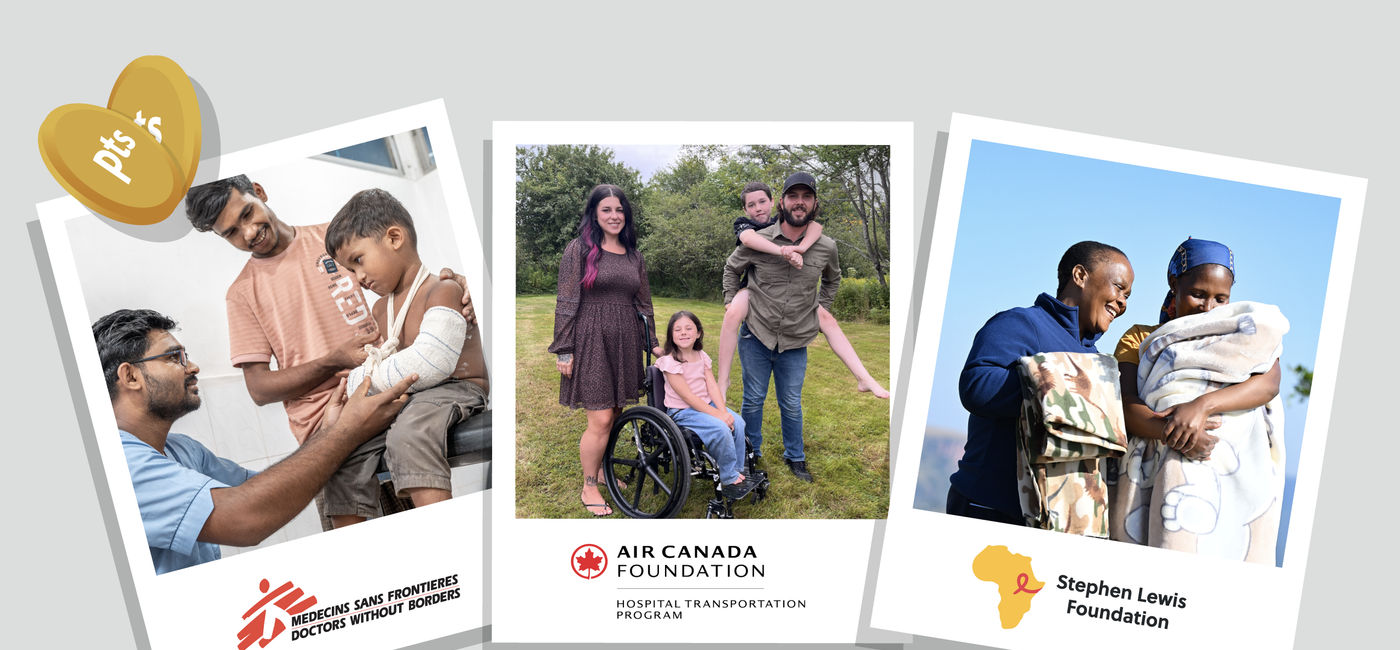 Image: More than 1.8 billion points donated to Canadian charities since the program launched in 2006. (Photo Credit: Aeroplan)
