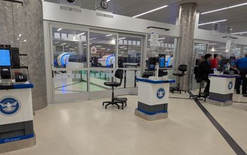 TSA security line, travel, travelers, crowd,