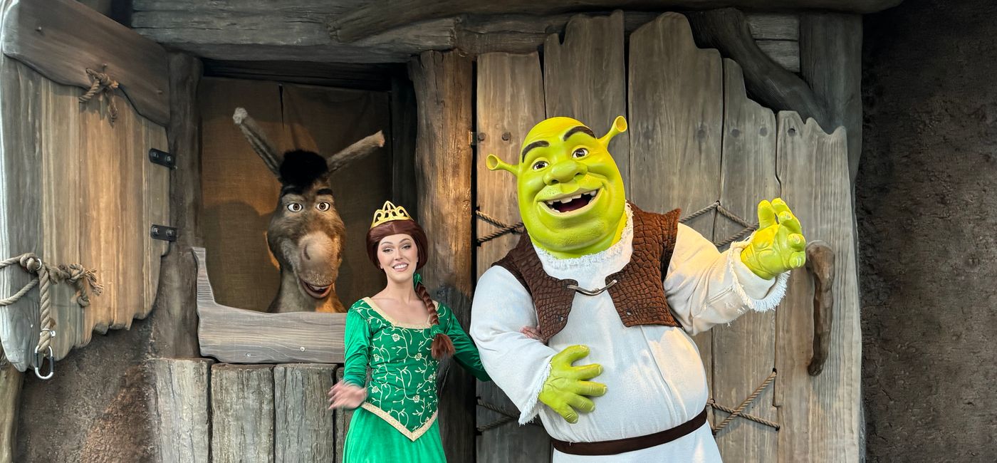 Image: Shrek’s Swamp Meet With Shrek, Donkey, and Princess Fiona (Photo Credit: Brooke McDonald)