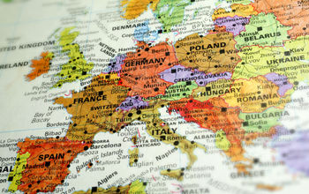 Map of Europe.