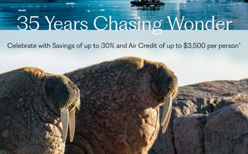 Aurora Expeditions Celebrates 35 Years With Savings, Air Credits
