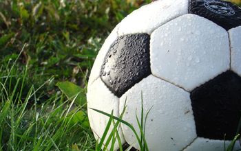 Soccer ball in grass