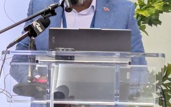 Colin C. James C CEO of the ABTA speaks at CHTA press conference