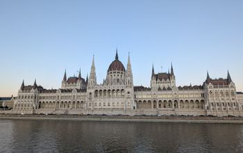 Budapest, Hungarian Parliament Building, river cruise view