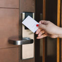 Hotel room key card.