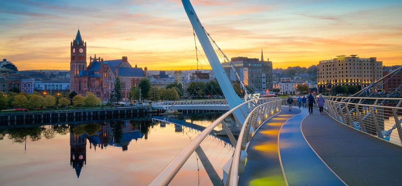 Image: The Peace Bridge, Derry, Northern Ireland. (Source: CIE Tours)