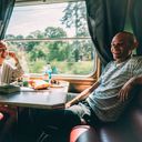 Interrail train dining car